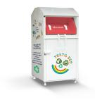 Sběr textilu do kontejneru u prodejny potravin je dočasně pozastaven.